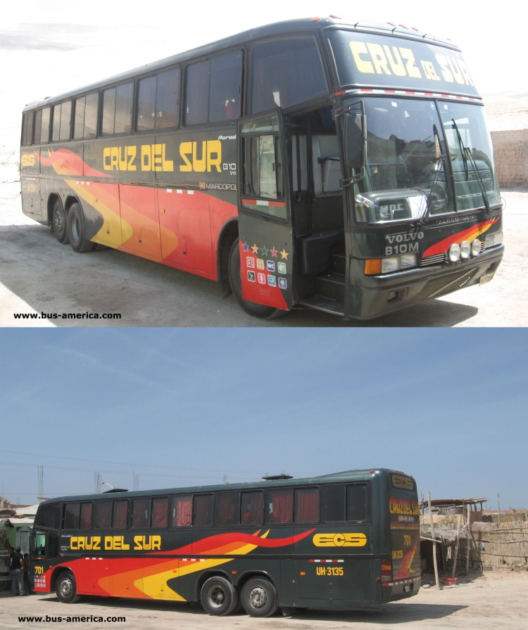 Volvo B10M - Marcopolo Paradiso GV 1150 (en Perú) - Cruz del Sur
UH-3135
