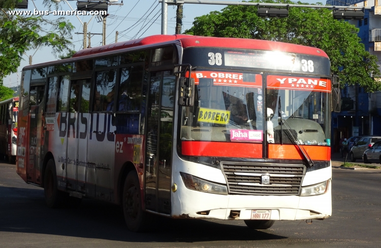 Zhong Tong Bus Sunny LCK6109DG (en Paraguay) - Mcal. López
HBH 177

Línea 38 (Asunción), unidad 20
