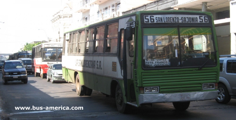 Mercedes-Benz OF 1315 - CAIO Vitoria (en Paraguay) - La Sanlorenzana
AYG 189
