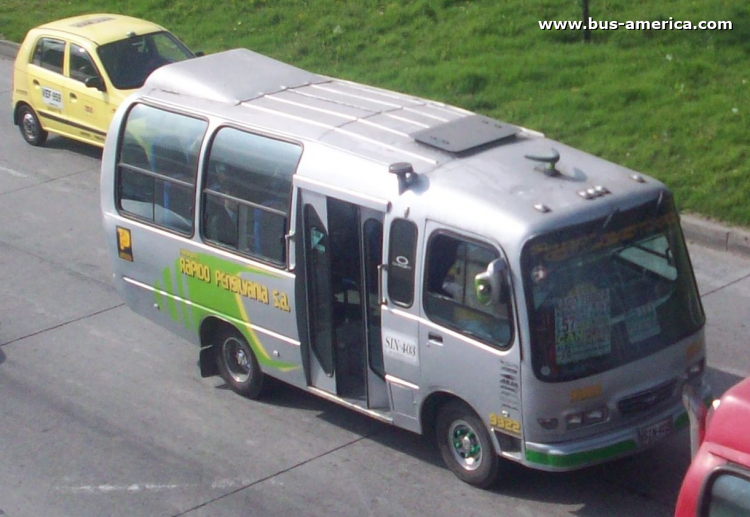 Isuzu Chevrolet NKR - Uno A - Rápido Pensilvania
SIN-403

Ruta C 115 (Bogotá), unidad 9322
