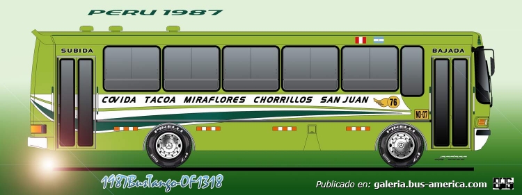 Mercedes-Benz OH 1318 - BUS (para Perú) - Línea 76 
CARROCERÍA DE EXPORTACIÓN A PERÚ
PRIMEROS OH EXPORTADOS
Palabras clave: OH
