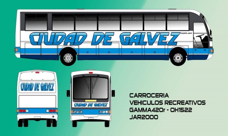 GAMMA 420r / GAMMA 450r
CARROCERIAS VEHICULOS RECREATIVOS MENDOZA
GRAFICA CIUDAD DE GALVEZ - 1991
Palabras clave: LARGA DISTANCIA