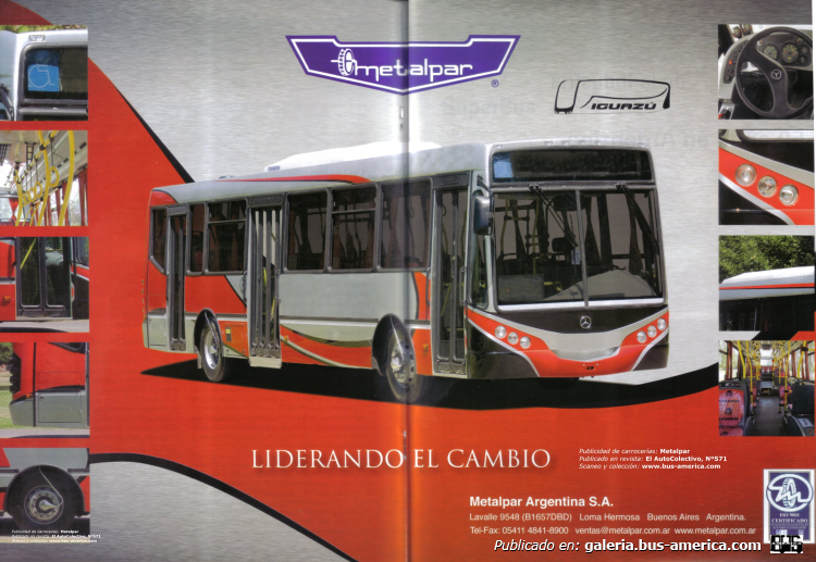 Mercedes-Benz OH 1618 L SB - Metalpar Iguazú 2010 - ERSA , MOSSA
Publicidad de carrocería: Metalpar
En Revista El AutoColectivo Nº571
