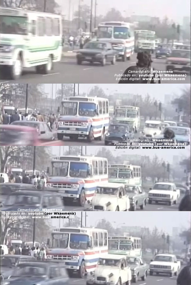 Dodge - Caio Gabriela Andino (en Chile) - Peñalolen Est.Central 5 de Abril Las Parcelas
Camarógrafo: Willy Kaemena
Fotogramas extraídos de: "Santiago de Chile, may 1989 Transit" en http://www.youtube.com/watch?v=6Kz4XV8FV_c
