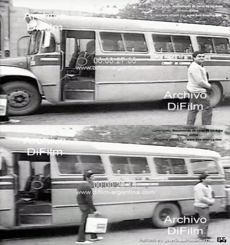 Bedford J6LZ1 - Vespasiani - Ciudad de Córdoba
Camarógrafo: desconocido
Canal de TV de Córdoba
Archivo: Di Film

En el mismo menciona: "En mayo de 1969, los trabajadores del transporte y otros gremios declararon un paro de actividades para los días 15 y 16 en protesta por las quitas zonales y el no reconocimiento de la antiguedad por transferencia de empresas, respectivamente." Pero acá las unidades todas, ya se encuentran pintadas y con su razón social SACIF que vino luego del cambio. Asi que por lo menos es de 1970
