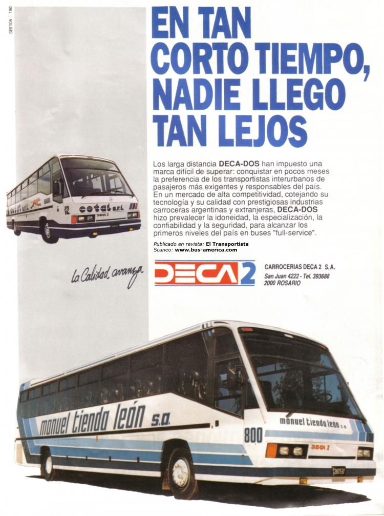 DECA 2 - Manuel Tienda León  & COTAL
B.2261537 [1º]

Fotografía y anuncio publicado en revista: El Transportista

[Datos de abajo hacia arriba]
