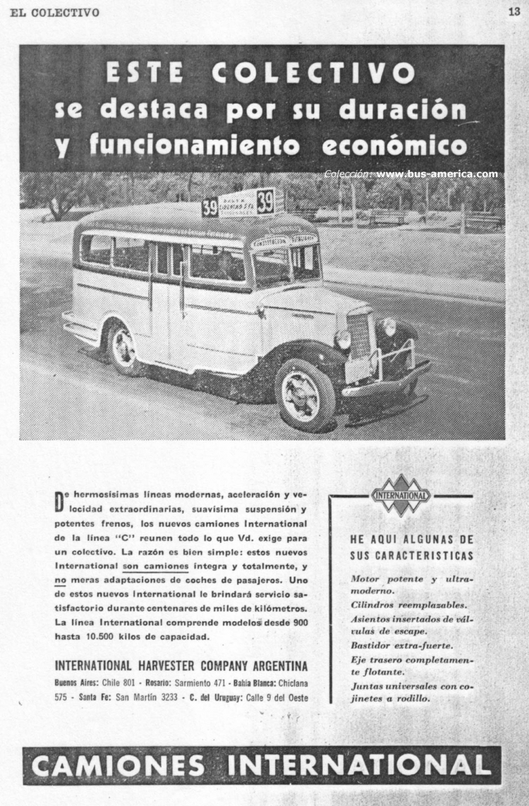 International C (para Argentina)
Anuncio de International
Publicada en revista: El Colectivo
