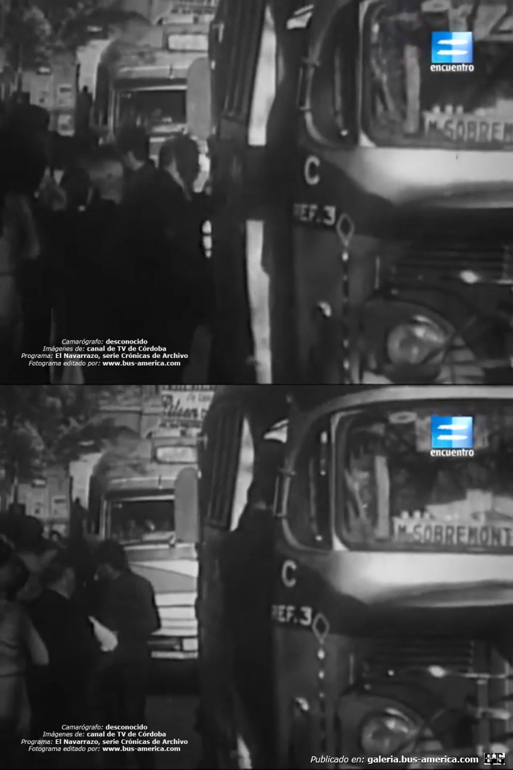 Mercedes-Benz L 312 - Centro
Camarógrafo: ¿?
Imágenes de canal de TV de Córdoba
Documental: El Navarrazo, serie Crónicas de Archivo, canal Encuentro
Extraído de: https://www.youtube.com/watch?v=F9fjshhcOEc
