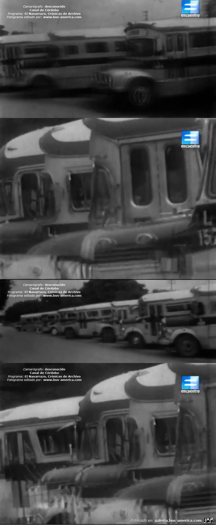 Bedford J6LZ1 - Andreolli y D´Alessandro - Independencia & Bedford J6LZ1 - Vespaciani & Benedetti - Independencia
Camarógrafo: ¿?
Imágenes de canal de TV de Córdoba
Documental: El Navarrazo, serie Crónicas de Archivo, canal Encuentro
Extraído de: https://www.youtube.com/watch?v=F9fjshhcOEc

[Fotogramas de derecha a izquierda, de arriba a  abajo]
