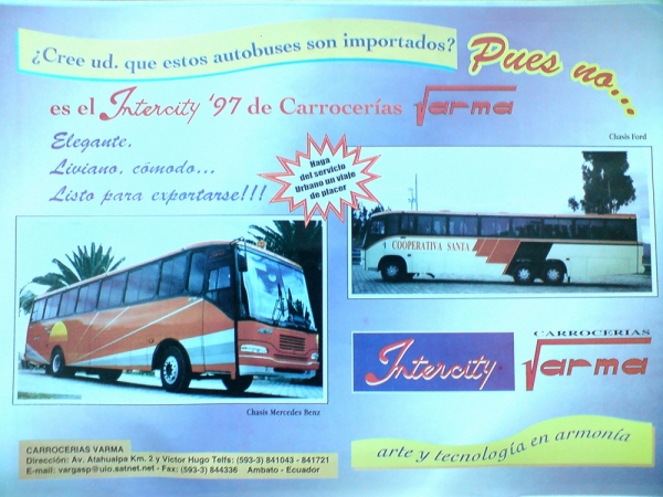 Varma Intercity 1997
Folleto : carroceris Varma
coleccin : Angelrodfire  
