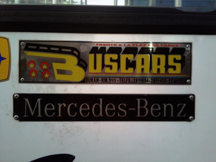 LOGOTIPO DE BUSCARS
FOTO DE LOGOTIPO CARROCERIA BUSCARS DE BUS 3004 LINEA 118 EN GUAYAQUIL
