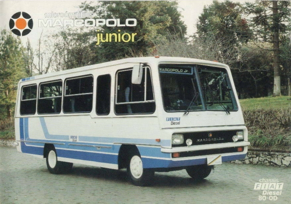 Marcopolo Junior
Microonibus Marcoplo Modelo Junior Chassi Fiat
Decada de 70 at 1984
Palabras clave: Marcopolo Junior