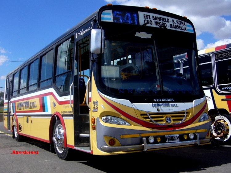 VOLKSBUS 15.190 EOD - Galicia Orensano - Vieytes
IYI 685

Línea 541 (Pdo.Lomas de Zamora), interno 22

