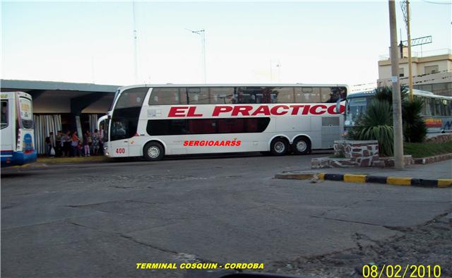 Marcopolo Paradiso 1800 DD (en Argentina) - El Práctico
EL PRACTICO - COCHE CAMA - Línea Capilla del Monte - Retiro
TERMINAL COSQUÍN - CORDOBA
