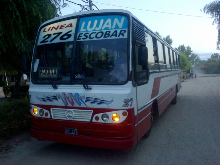 Mercedes-Benz OHL 1420 - Alcar - Cia. La Isleña S.R.L.
AHF 443
Linea 276 - Interno 27
Ex línea 45 
Palabras clave: Alcar Isleña Escobar Pilar Lujan