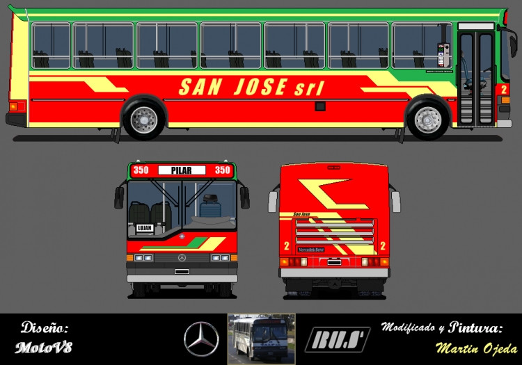San José S.R.L. - Dibujo - Bus
Dibujo de un Bus con el esquema de la San José.
Palabras clave: Bus San José 350