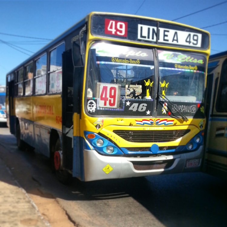 Mercedes-Benz OF 1318 - Busscar Urbanuss (reformado por "EL 14" en Paraguay) - La Limpeña 
AVN247
Palabras clave: Busscar 49