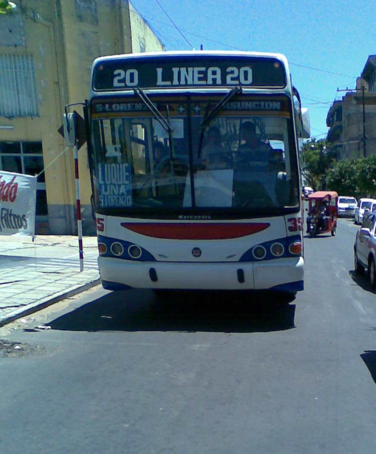 Mercedes-Benz OH 1620 - Marcopolo Torino G6 (en Paraguay) - Emp. Choferes del Chaco S.R.L. - Linea 20 
Palabras clave: MB