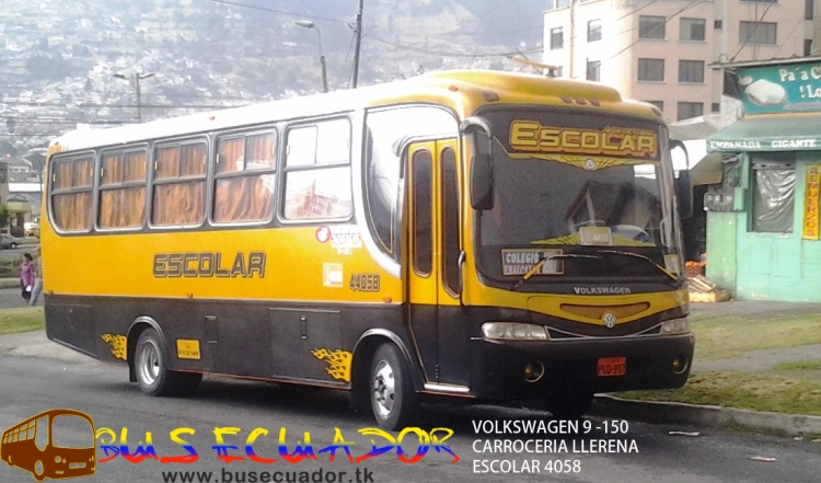 Volkswagen 9 - 150 Carroceria Llerena
Escolar de la Ciudad de Quito
Movil 44058
PUD - 947 
Palabras clave: Volkswagen 9 - 150 Carroceria Llerena