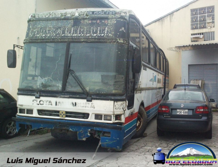 SCANIA CARROCERIA BUSSCAR  ( EN ECUADOR )
EX FLOTA IMBABURA MOVIL 172
FUERA DE SERVICIO
Palabras clave: SCANIA CARROCERIA BUSSCAR  ( EN ECUADOR )