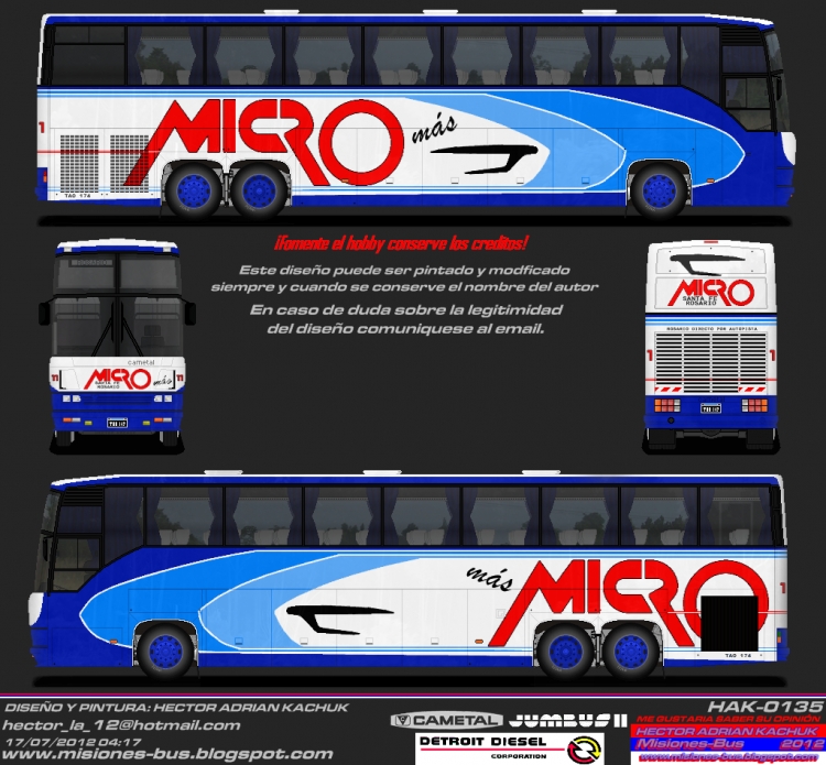 MICRO 11
CAMETAL JUMBUS II DETROIT DIESEL
Palabras clave: MICRO; 11; CAMETAL; JUMBUS; II; DETROIT; DIESEL;