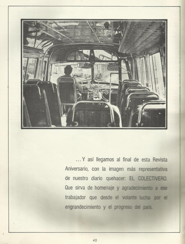 Mercedes-Benz LO 1114 - La Nueva Estrella - La Independencia
Revista de la Mutual 25 de Mayo, de La Independencia S.A.
Vista del interior del coche 75, modelo 1974, primer coche alargado a 5.17m. entre ejes, cuando solo se producía el de 4.83m e/e
Palabras clave: ///