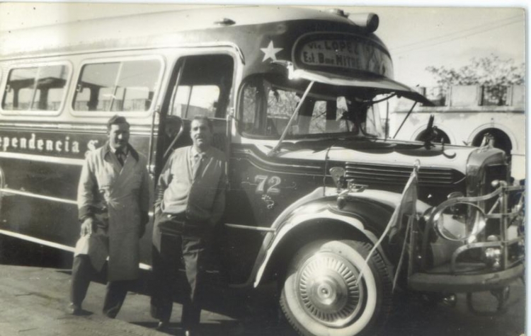 Mercedes-Benz L 312 - La Estrella - La Independencia 
Líneas 203 y 175 (luego 365)
Coche 72 en Luján

En la foto los conductores Anibal Dorrego y Granatti
