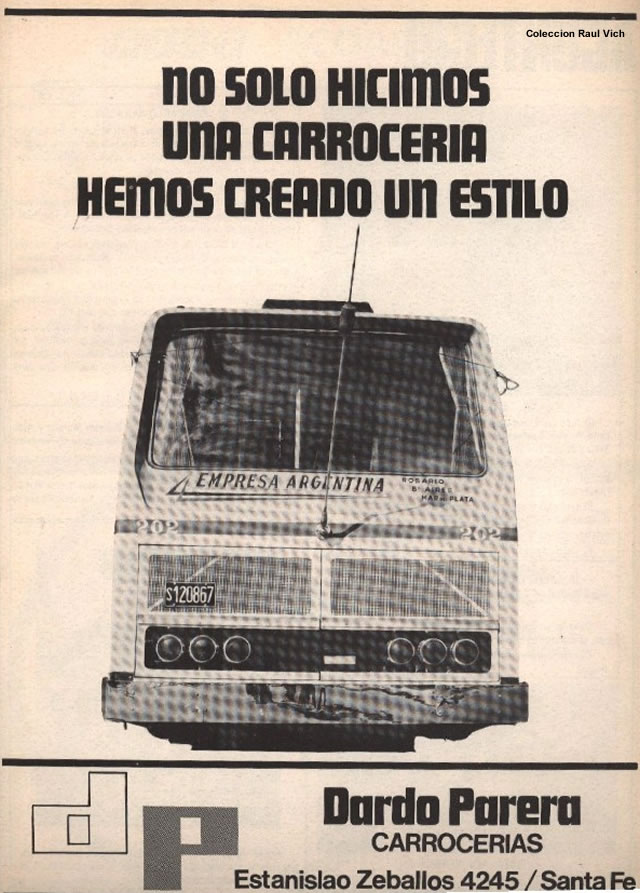 EMPRESA ARGENTINA 202
S.120867
Publicidad de Carrocerias Dardo Parera (en revista El Transportista)
Coleccion Raul Vich
Palabras clave: 202