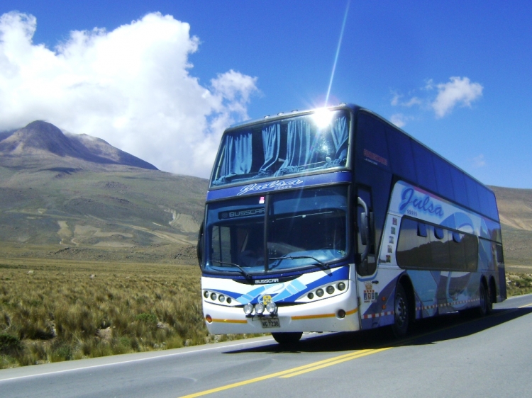 Busscar Panoramico DD (en Per) - JULSA ANGELES TOURS
JORGE MIGUEL ABSI GUIDO (PERU)
e mail:jabsi86@gmail.com
www.flogao.com.br/norpacifico
