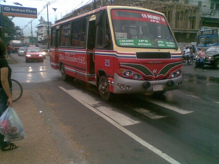 Mercedes-Benz LO ¿? - Marcopolo Senior GV (en Paraguay) - Linea 18 ,  29 de Setiembre S.R.L.
Palabras clave: MB