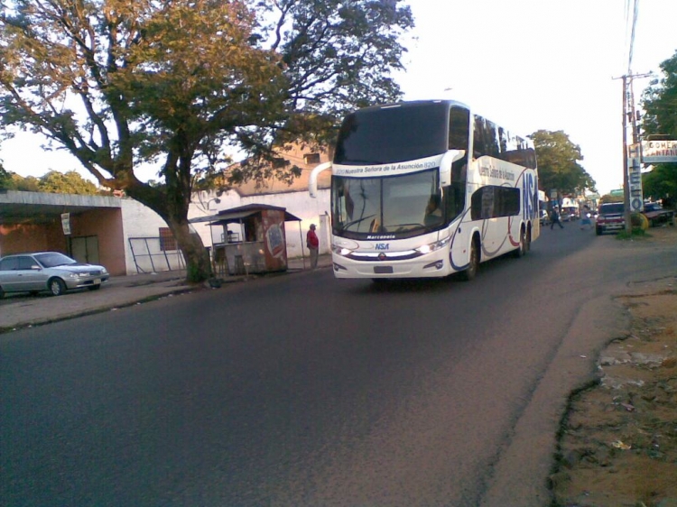 Scania K 380 - Marcopolo Paradiso G7 1800 DD (en Paraguay) - Empresa Nuestra Señora de la Asuncion C.I.S.A., Interno 820
BGK876
[url=http://galeria.bus-america.com/displayimage.php?pid=17186]http://galeria.bus-america.com/displayimage.php?pid=17186[/url]
[url=http://galeria.bus-america.com/displayimage.php?pid=42769]http://galeria.bus-america.com/displayimage.php?pid=42769[/url]

N.S.A. unidad 820

Fotografia: Dear
Palabras clave: Scania