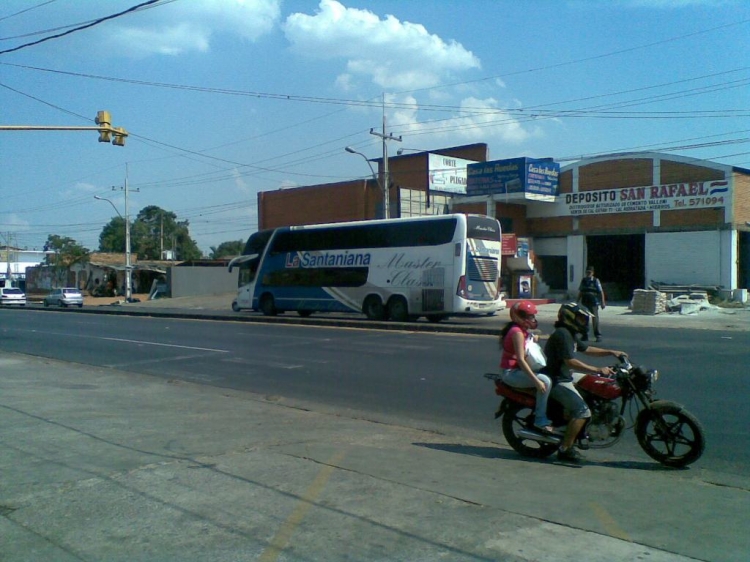 Scania K 420 - Marcopolo Paradiso G7 1800 DD (en Paraguay) - La Santaniana 
Palabras clave: Scania