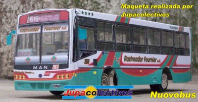 TRANSPORTE RATREADOR FOURNIER
MAQUETA REALIZADA X JUPACOCOLECTIVOS--CARROCERIA NUOVOBUS
Palabras clave: CIA. DE OMNIBUS:T.RASTREADOR FOURNIER( L.Y R. ,S.Resp.Ltda.)