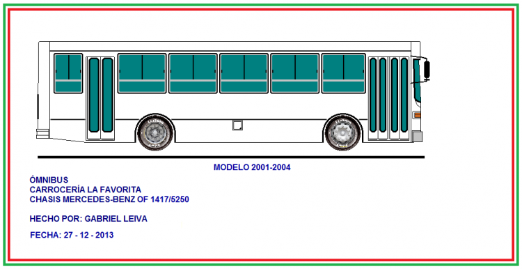 Mercedes-Benz OF 1417 - La Favorita 
Versión 2001/2004
