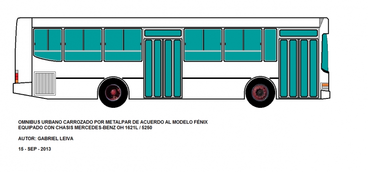 MERCEDES-BENZ OH 1621 L - METALPAR FÉNIX 
LA VERSIÓN STANDARD
Palabras clave: METALPAR   FÉNIX    MERCEDES  BENZ    OH   1621   BUS