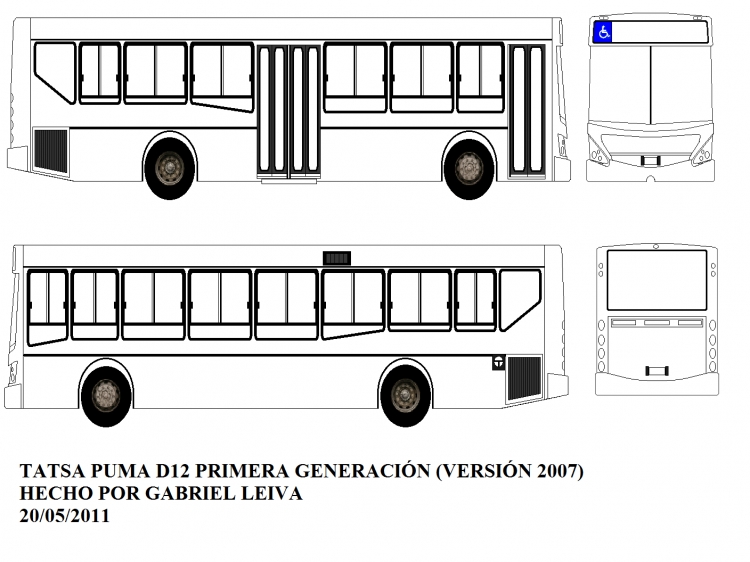 TATSA PUMA D12
HECHO POR MI
VERSIÓN PARA LA LINEA 15 (PTE. ALSINA - BENAVIDEZ) DE 2 PUERTAS
Palabras clave: TATSA PUMA D12 DEUTZ