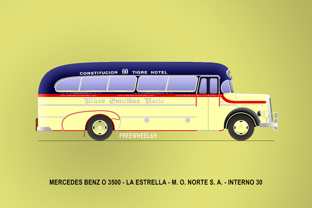 Mercedes-Benz O-3500 - La Estrella - M.O.N.S.A.
Línea 60 - Interno 30
