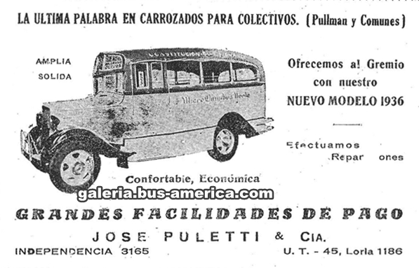 Chevrolet - Puletti - M.O. Norte
Publicidad carrocerías Puletti - M.O. Norte

