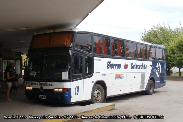 Scania K 113 - Marcopolo Paradiso GV 1150 - Sierras de Calamuchita
Sierras de Calamuchita S.R.L. - Interno 19
