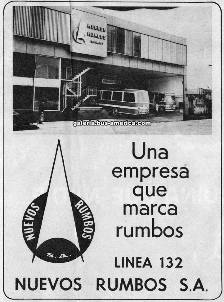 Mercedes Benz OC 1214 - C.E.A.P. - Nuevos Rumbos
Publicidad Nuevos Rumbos S.A. - Línea 132
( Datos de izquierda a derecha)
