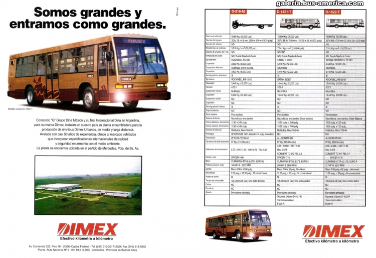 Publicidad DIMEX Argentina

