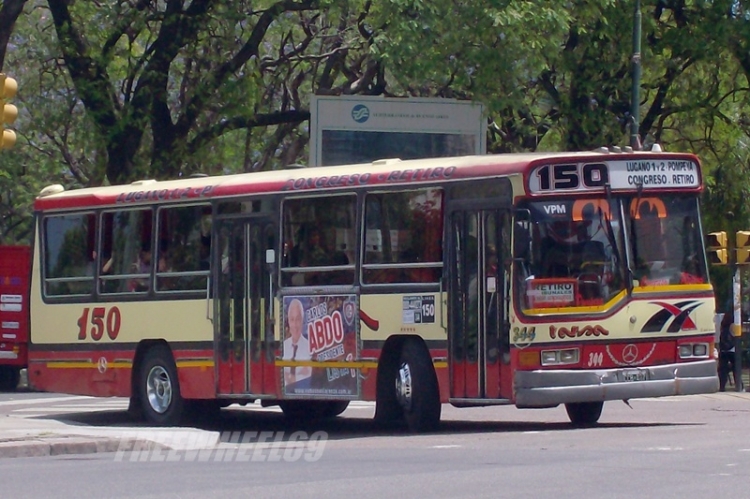 Mercedes-Benz OH 1621 L - Ei-Var -T.A.R.S.A.
CCB 427
Línea 150 - Coche 344
