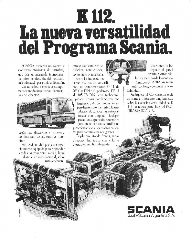 Publicidad Scania K 112

