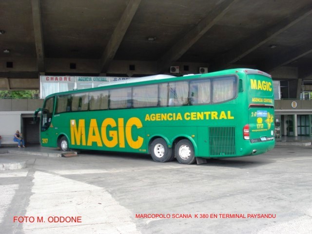 Scania K 380 - Marcopolo Paradiso G6 (en Uruguay) - Agencia Central
