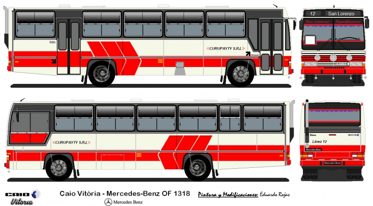 Mercedes-Benz OF 1318 - Caio Vitoria (En Paraguay) - Curupayty
