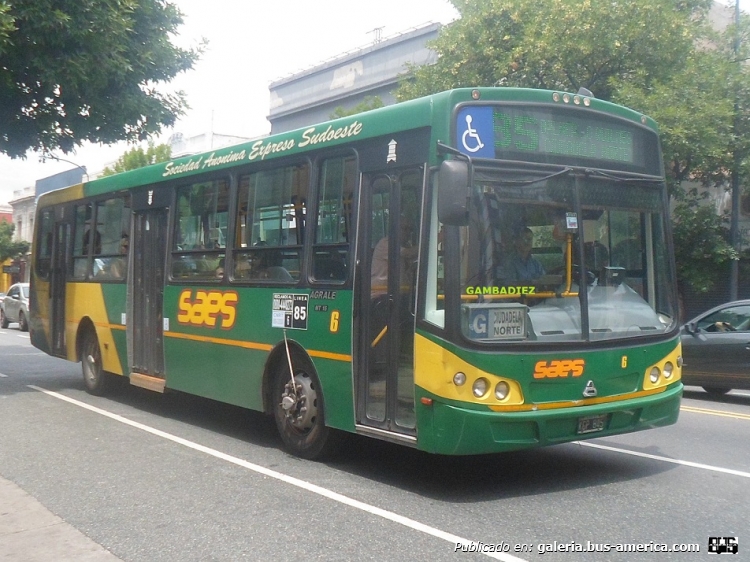 Agrale MT 15.0 LE - Todo Bus Pompeya II - S.A.E.S.
KGP 845
Línea 85 (Buenos Aires) - Interno 6

Foto: "Truku" Gambadiez
Colección: Charly Souto
Palabras clave: S.A.E.S. - Interno 6