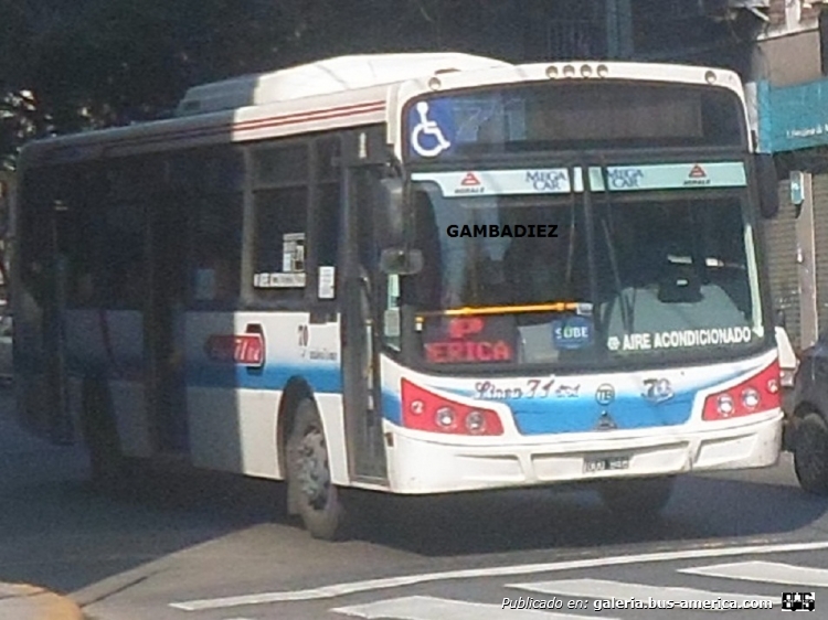Agrale MT 15.0 LE - Todo Bus Pompeya II - Línea 71 S.A.
OUU 848
Línea 71 (Buenos Aires) - Interno 70

Foto: "Truku" Gambadiez
Colección: Charly Souto
Palabras clave: Línea 71 S.A. - Interno 70