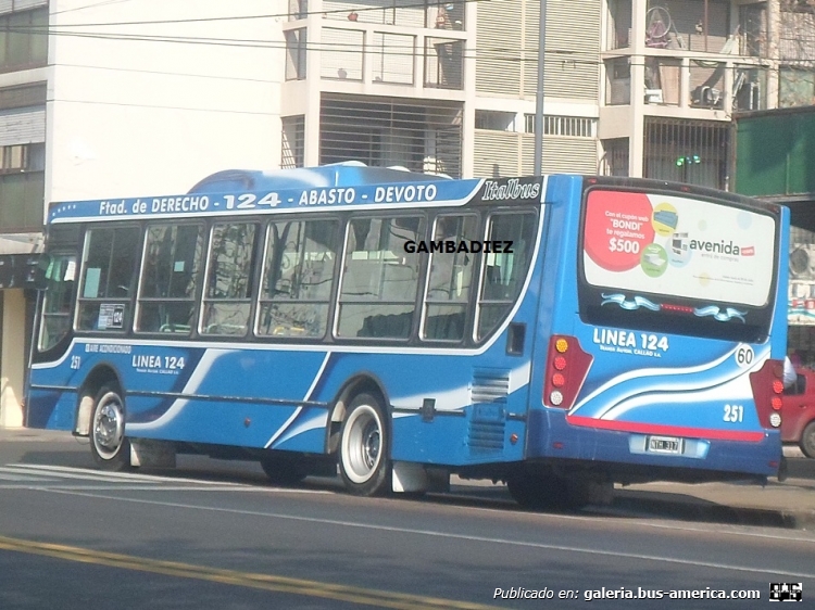 Mercedes-Benz OH 1618 L - Italbus Tropea - Transporte Automotor Callao
NTH 317
Línea 124 (Buenos Aires) - Interno 251
(Impecable unidad recién llegada de la línea 68 porteña)

Foto: "Truku" Gambadiez
Colección: Charly Souto
Palabras clave: Transporte Automotor Callao - Interno 251