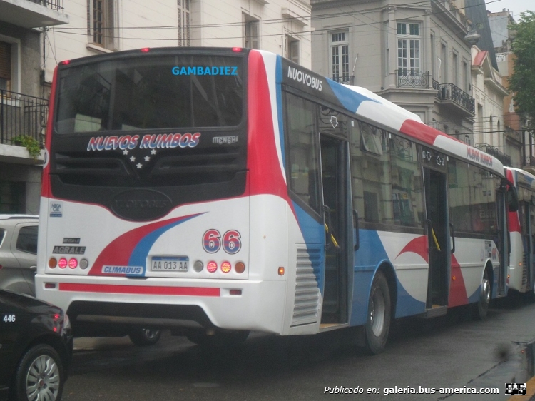 Agrale MT 17.0 LE - Nuovobus - Nuevos Rumbos
AA 013 AA
Línea 132 - Interno 66
(Reemplaza a un coche idéntico, pero año 2014, que hoy es el interno 216 de la línea 26 porteña)

Foto: "Truku" Gambadiez
Colección: Charly Souto

http://galeria.bus-america.com/displayimage.php?pid=40593
Palabras clave: Nuevos Rumbos - Interno 66