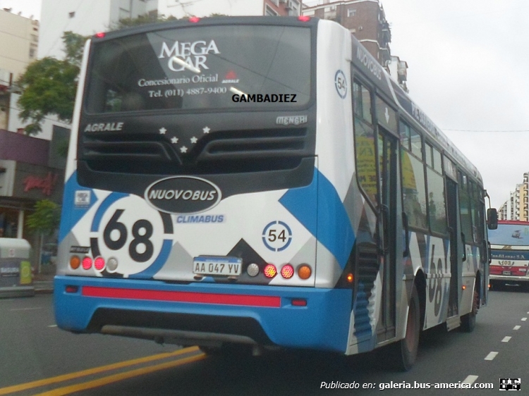 Agrale MT 15.0 LE - Nuovobus - Sesenta y Ocho
AA 047 YV
Línea 68 - Interno 54

Foto: "Truku" Gambadiez
Colección: Charly Souto
Palabras clave: Sesenta y Ocho - Interno 54